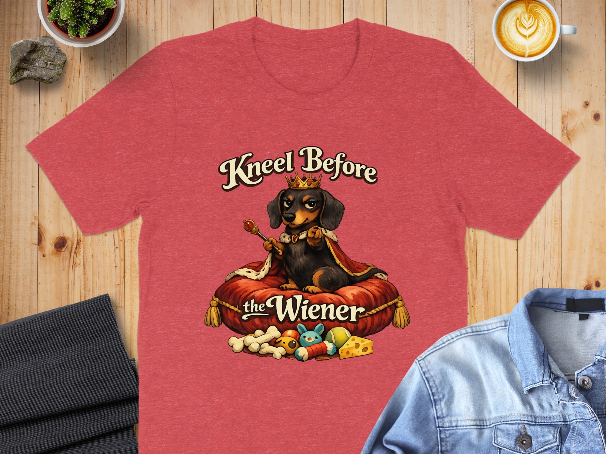 Kneel Before the Wiener Funny Dachshund T-shirt Product