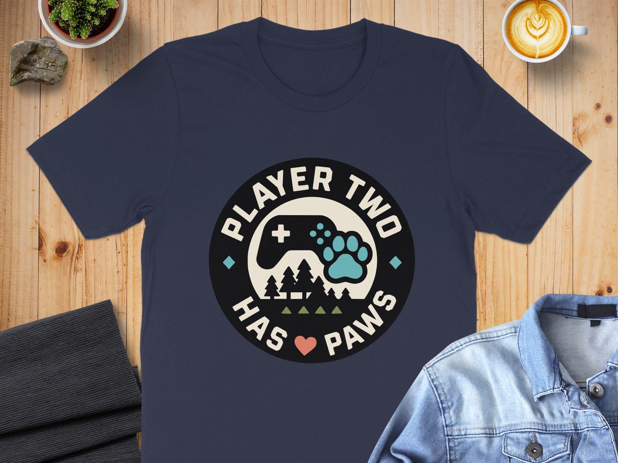 Player Two Has Paws Gaming T-Shirt