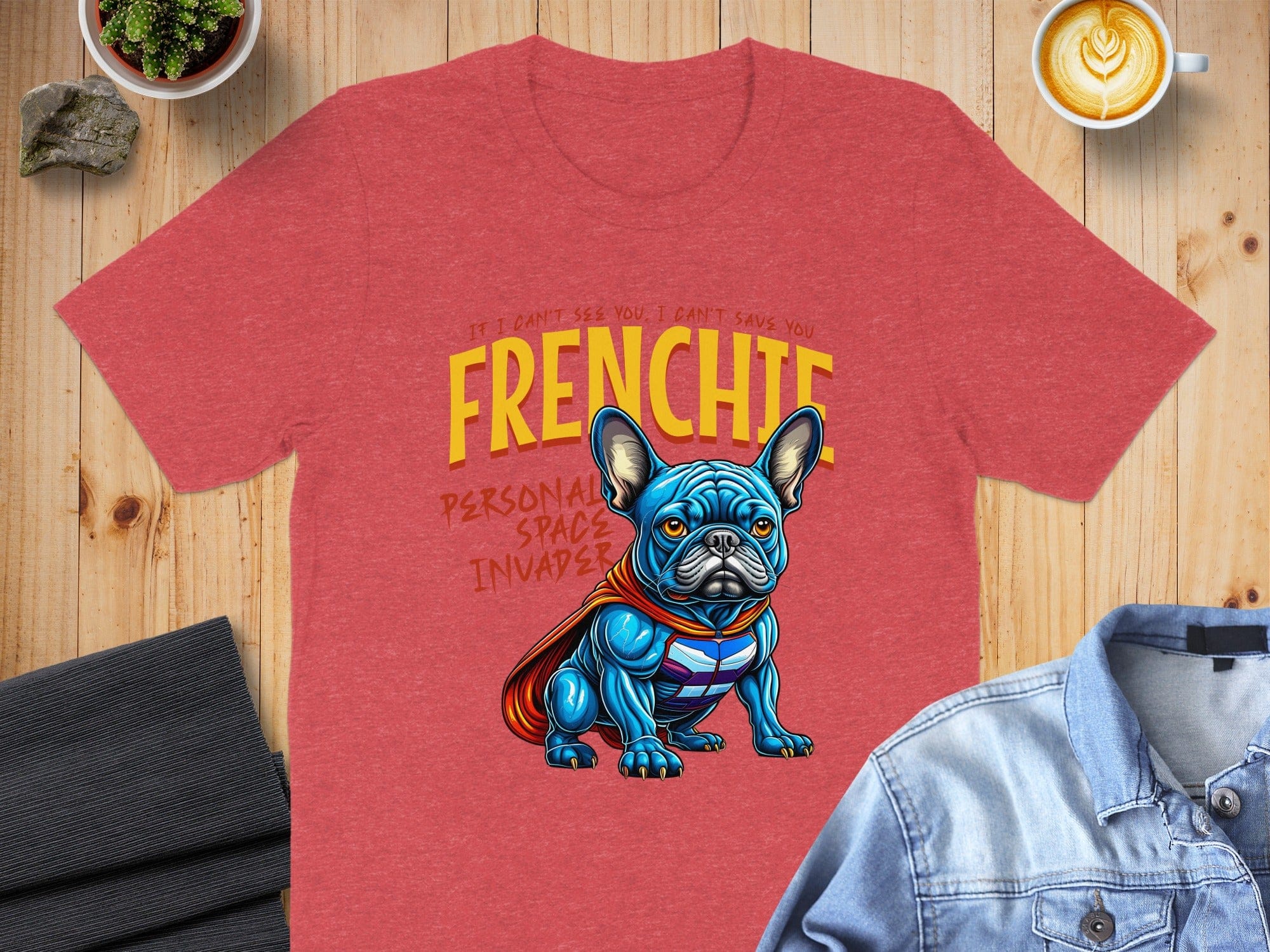 Frenchie Personal Space Invader Graphic T-Shirt