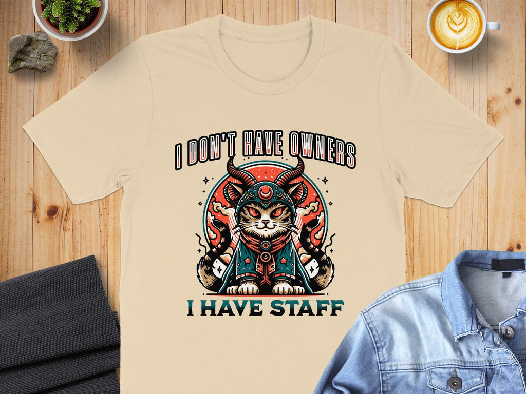 I Don't Have Owners I Have Staff Cat T-shirt
