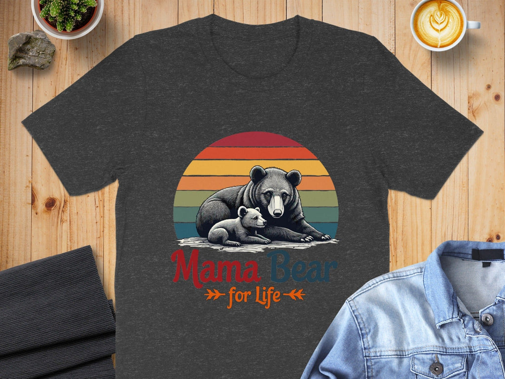Mama Bear for Life Graphic Tee Shirt Product