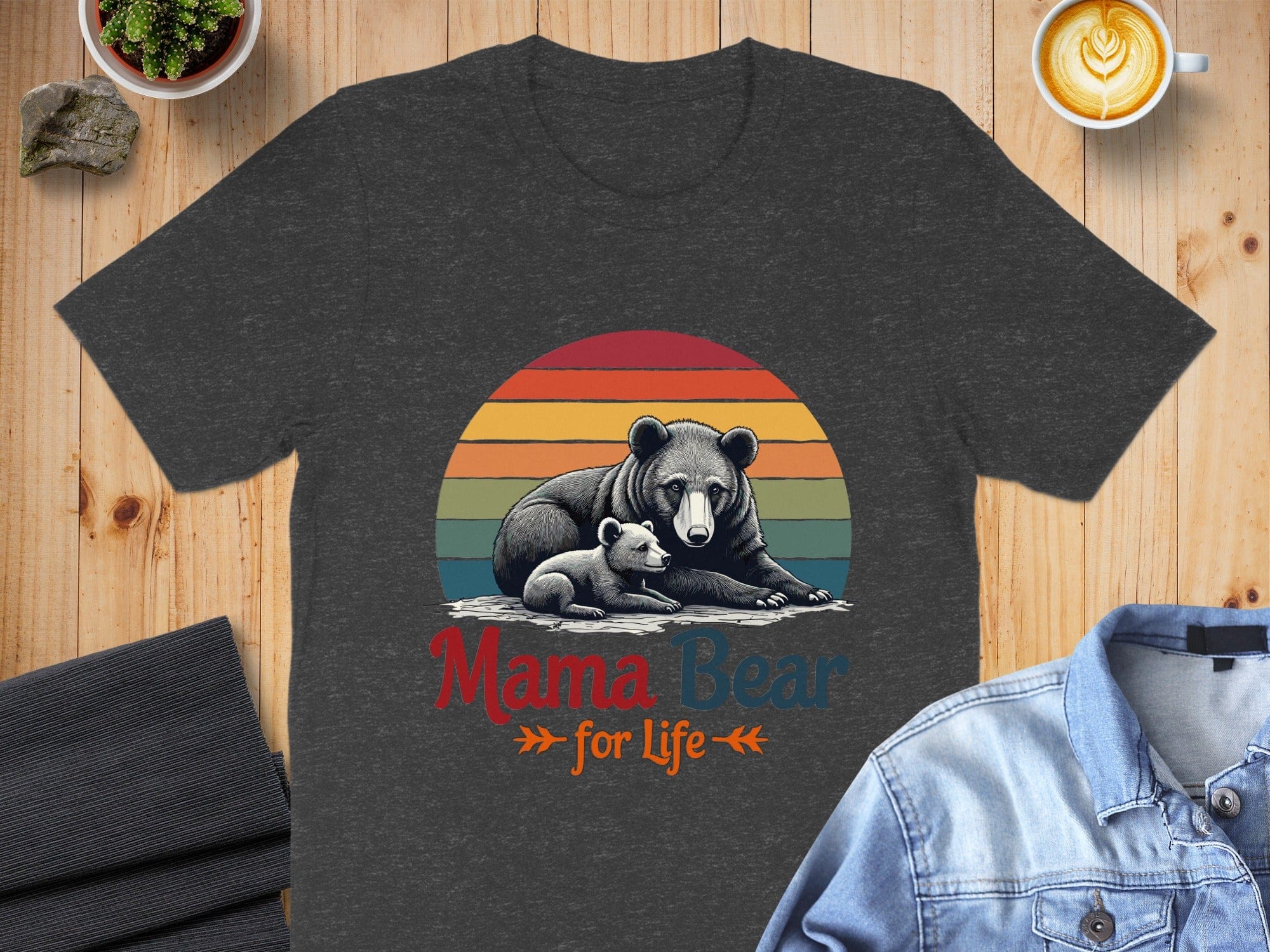 Mama Bear for Life Graphic Tee Shirt Product