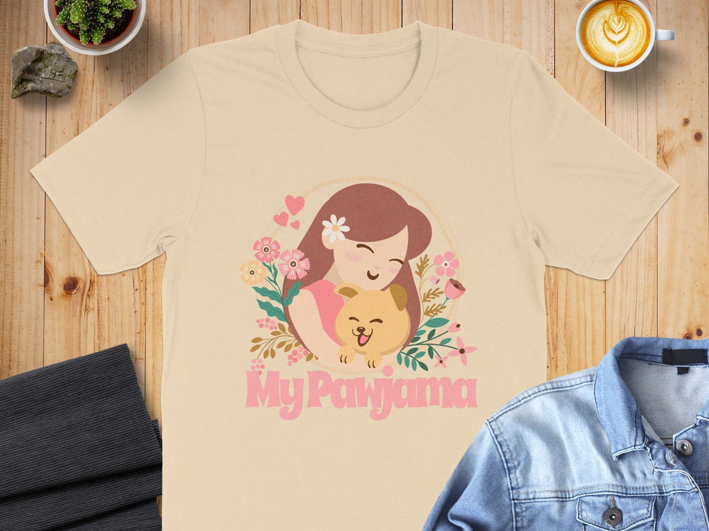 My Pawjama Graphic Tee with Cute Pet Illustration