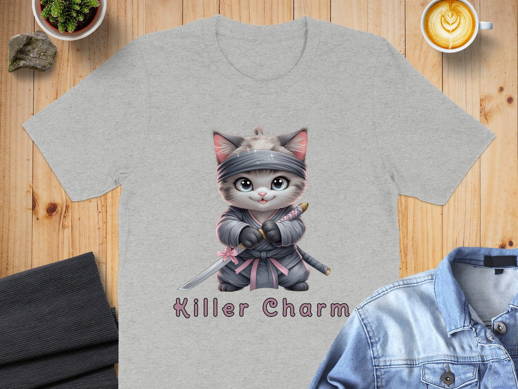 Killer Charm Cute Cat in Samurai Outfit Shirt