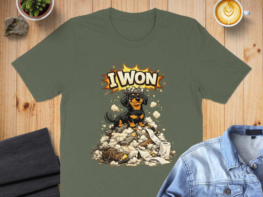 I Won Adorable Dog Graphic T-Shirt for Casual Wear