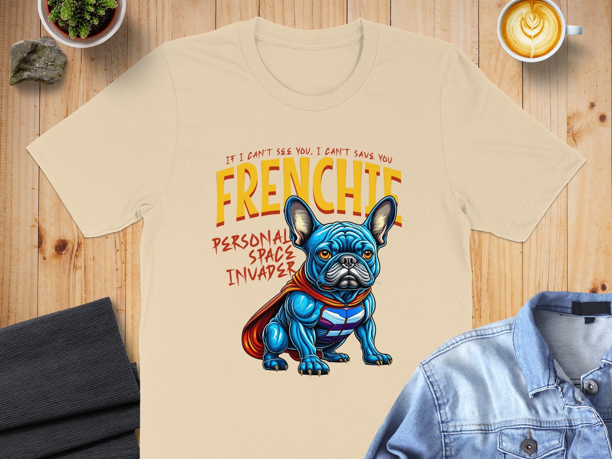 Frenchie Personal Space Invader T-Shirt for Dog Lovers