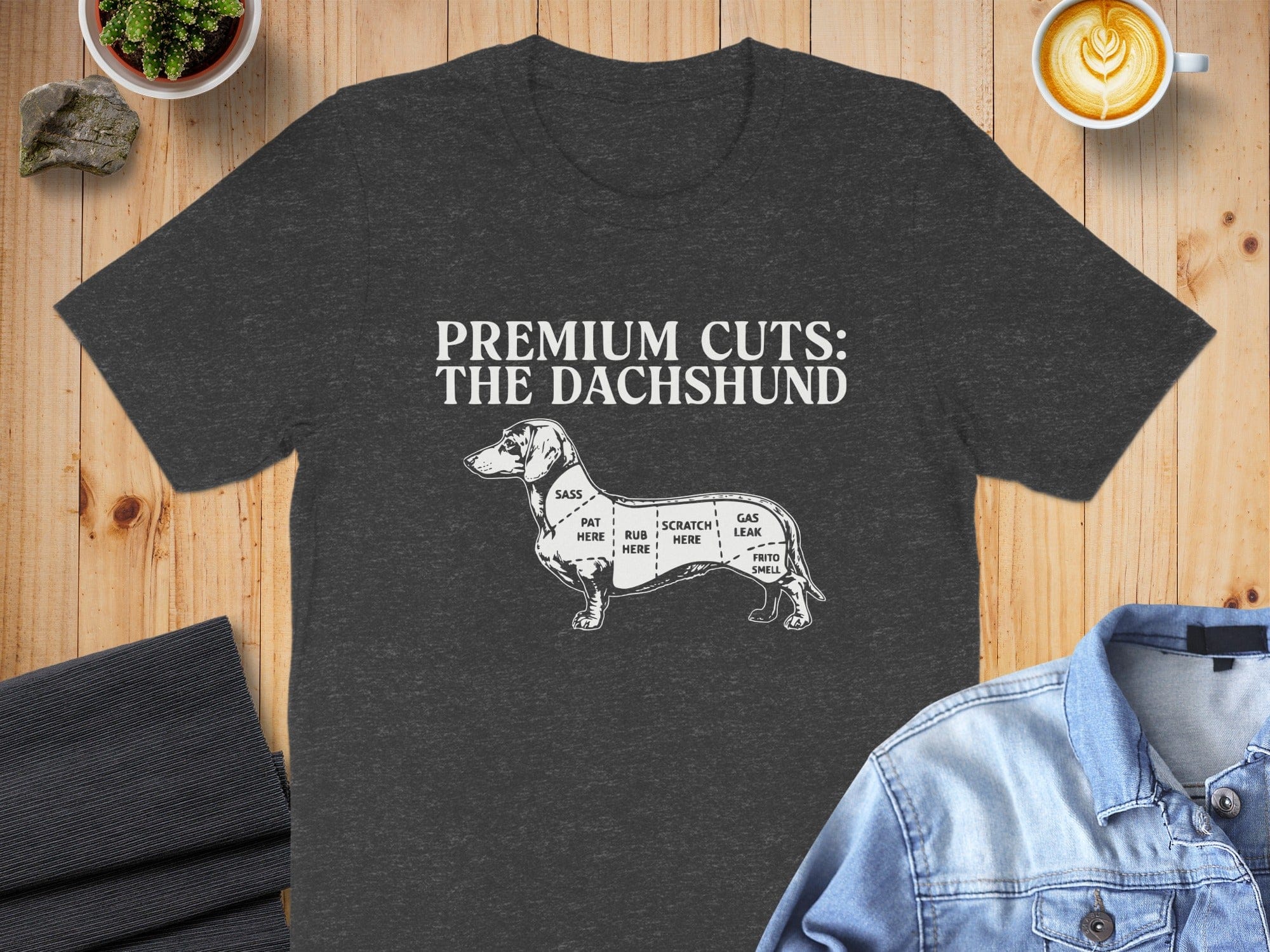 Premium Cuts The Dachshund Graphic Tee Shirt