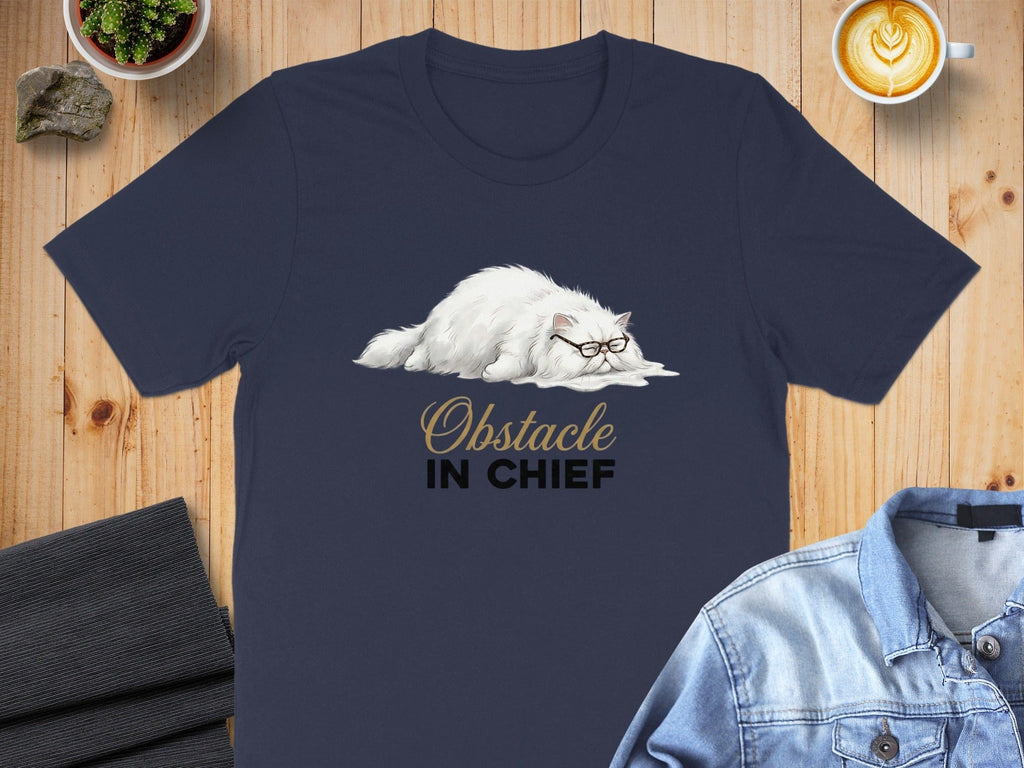 Obstacle In Chief Persian Cat T-Shirt