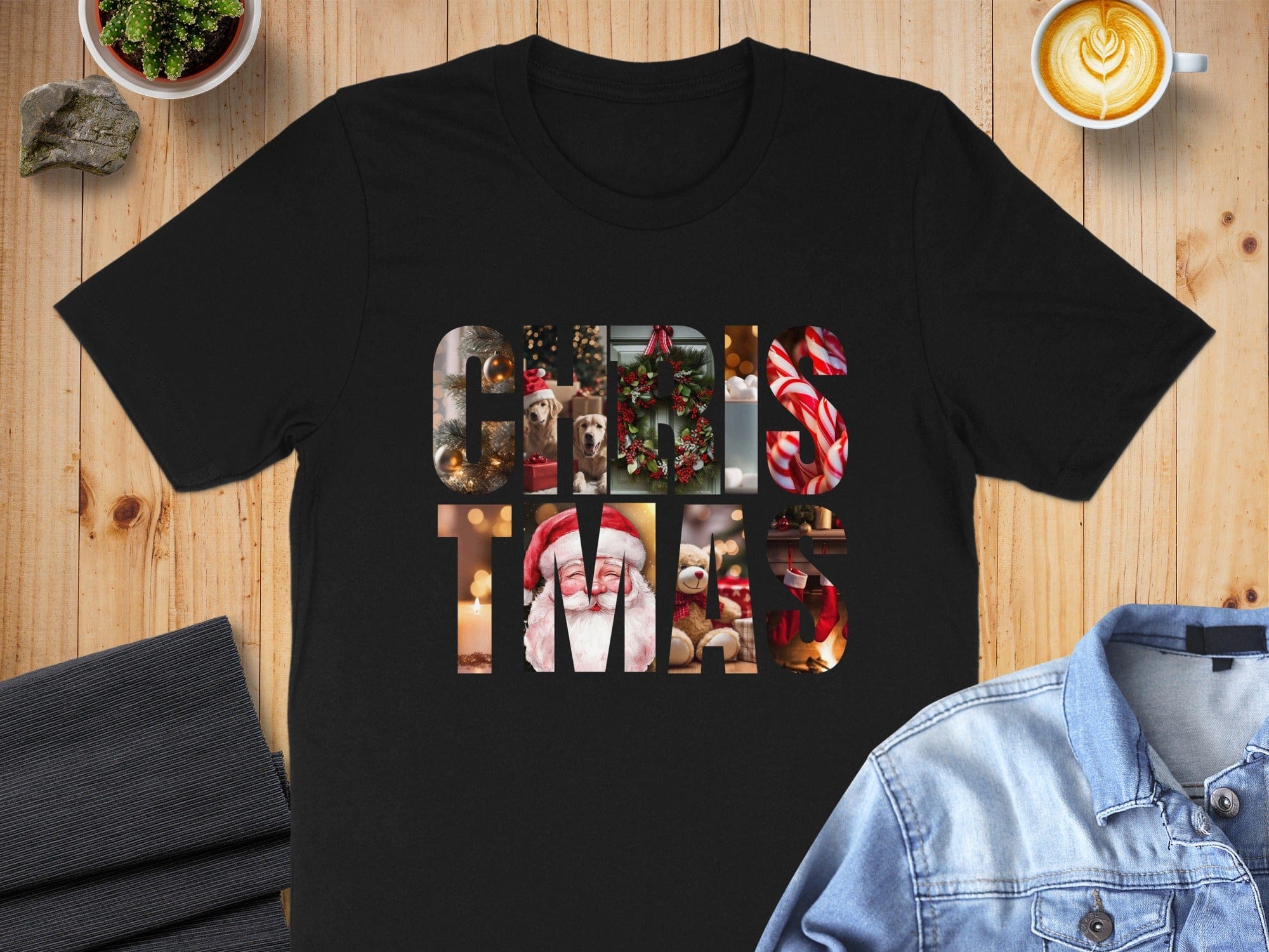 Stylish Christmas Themed Graphic Tee