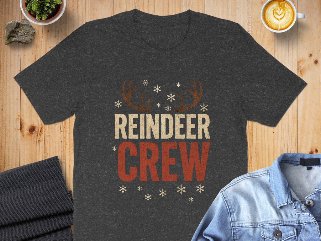 Reindeer Crew Snowflakes Christmas Graphic Apparel