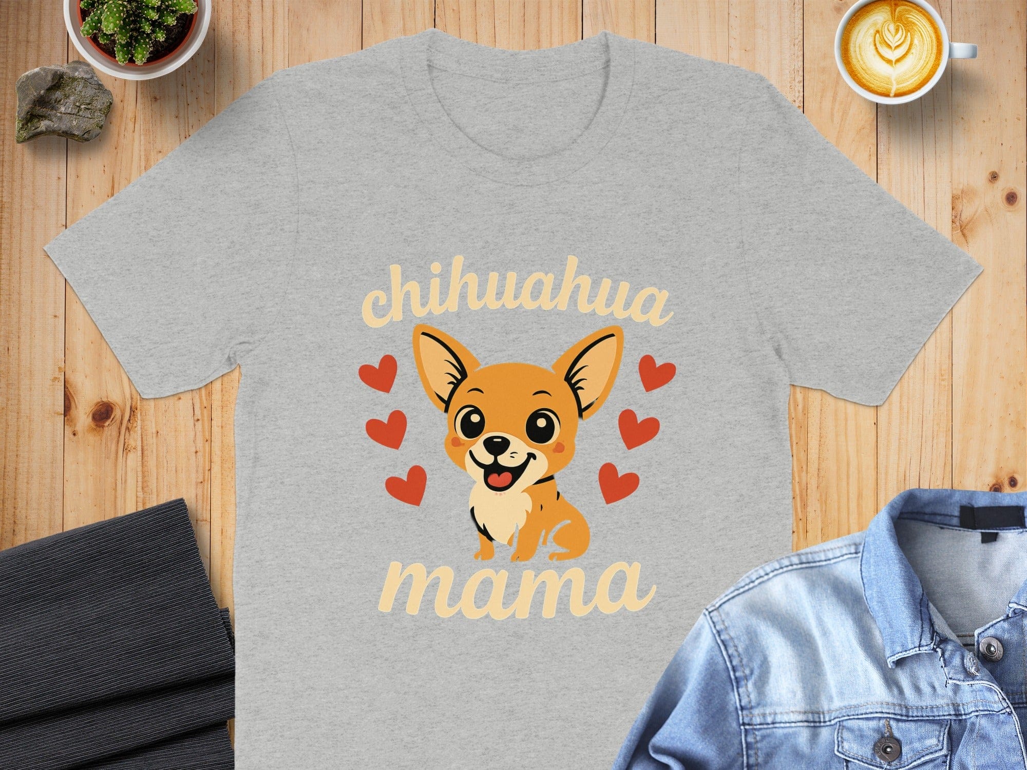 Chihuahua Mama with Heart Design Shirt