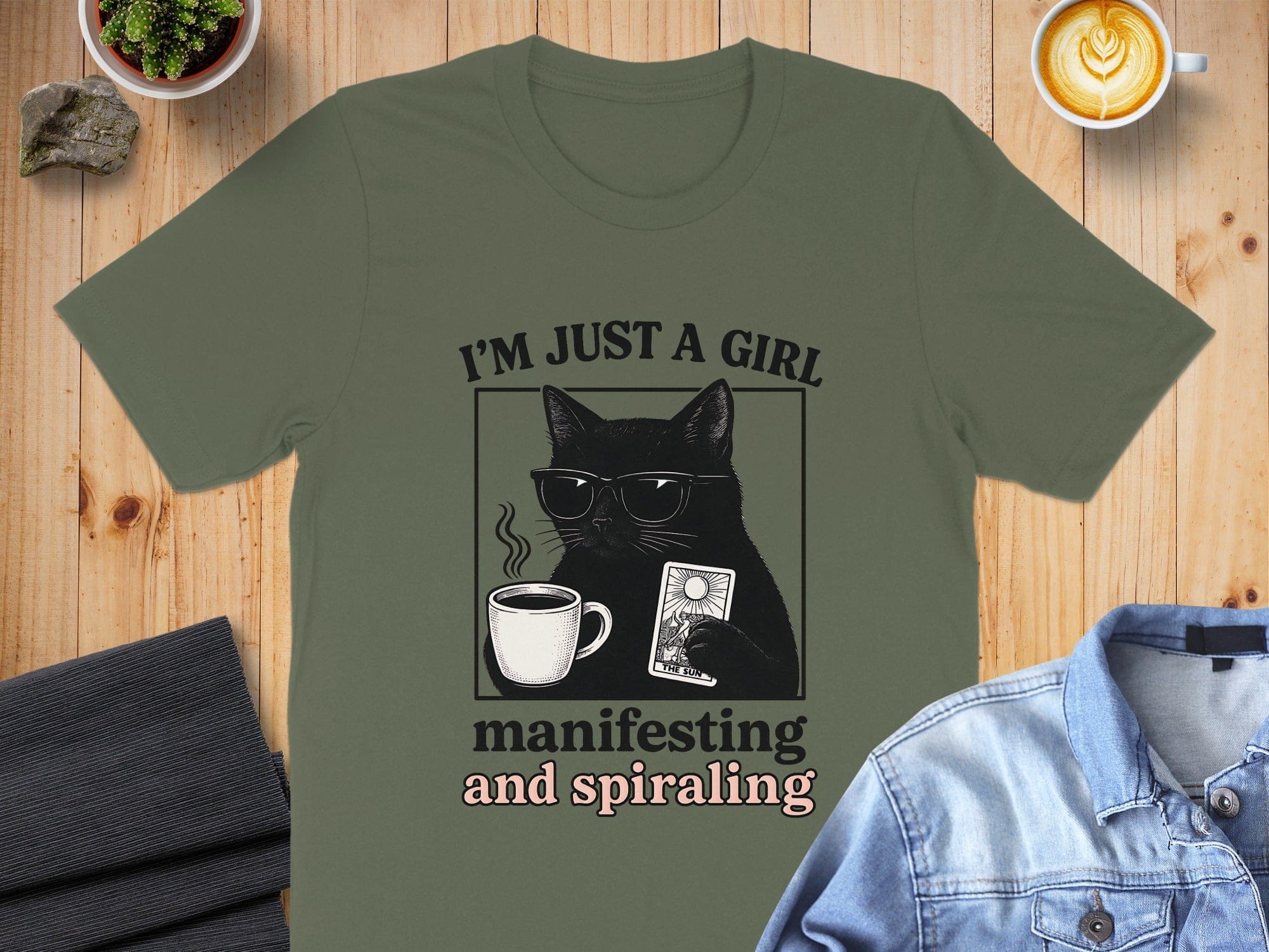 I'm Just a Girl Manifesting and Spiraling T-shirt