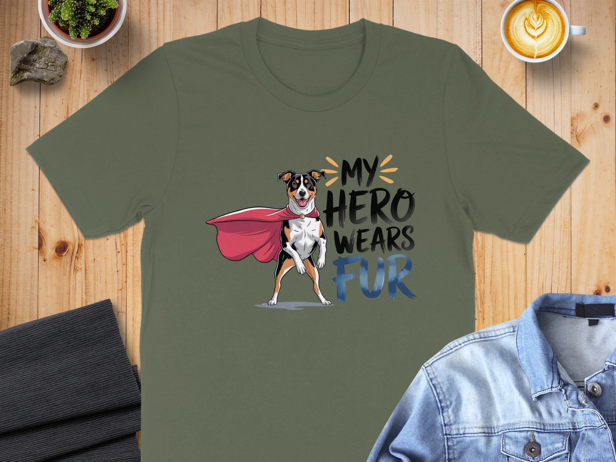 My Hero Wears Fur Graphic T-shirt
