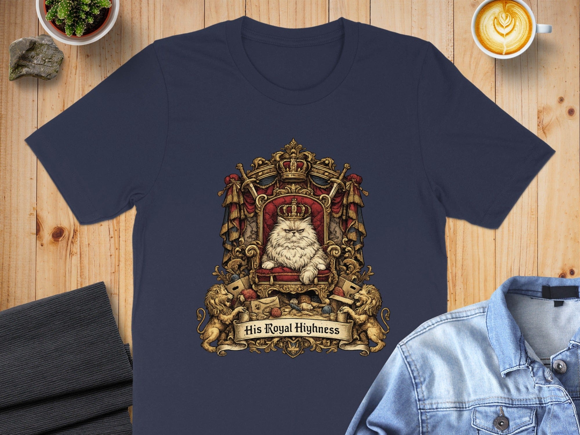 His Royal Highness Regal Cat Graphic T-shirt