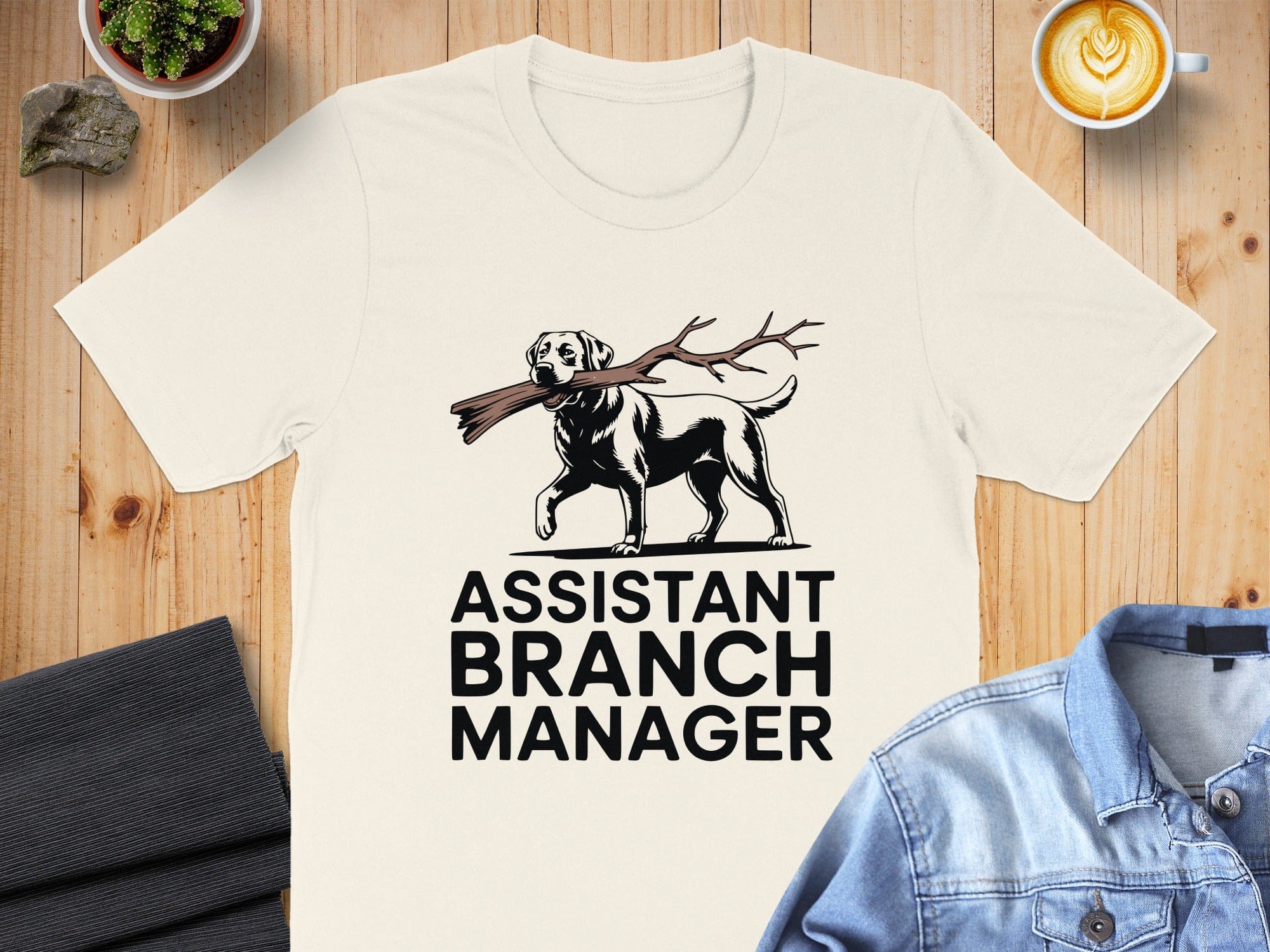 Assistant Branch Manager Funny Dog T-shirt
