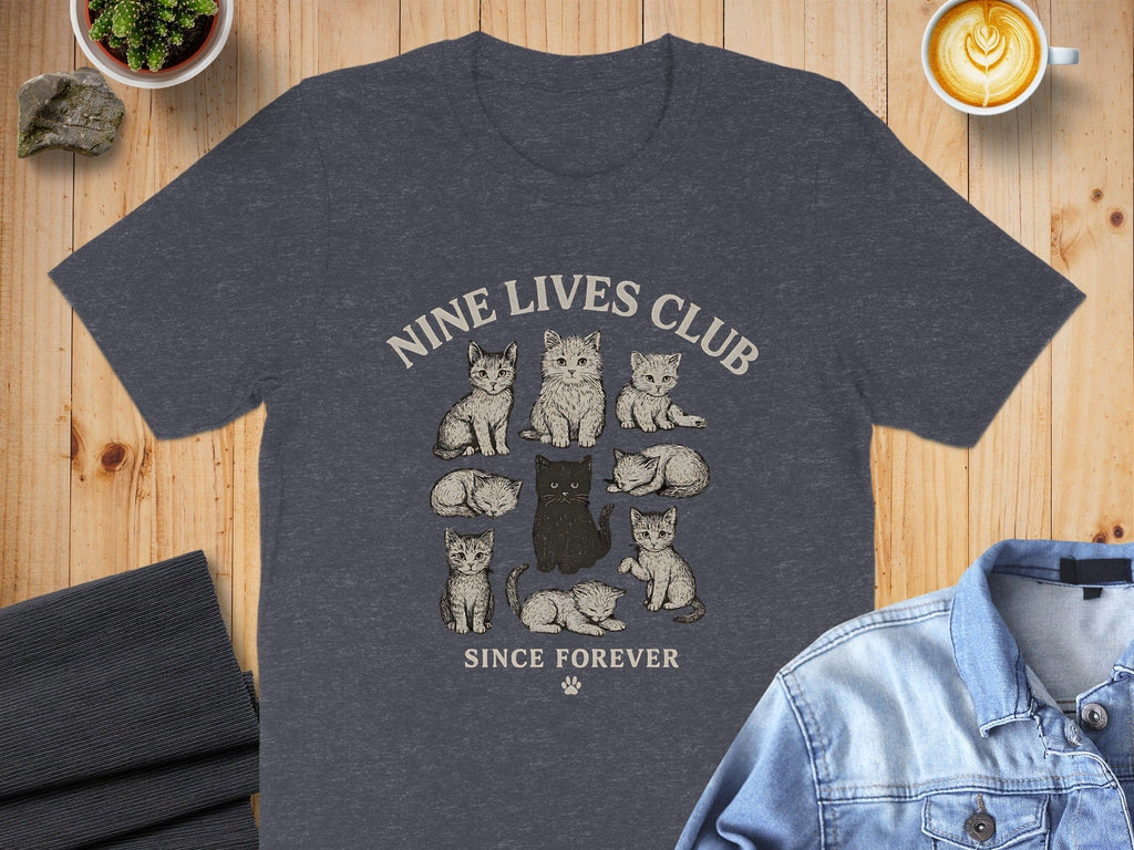 Nine Lives Club Since Forever Cat T-Shirt