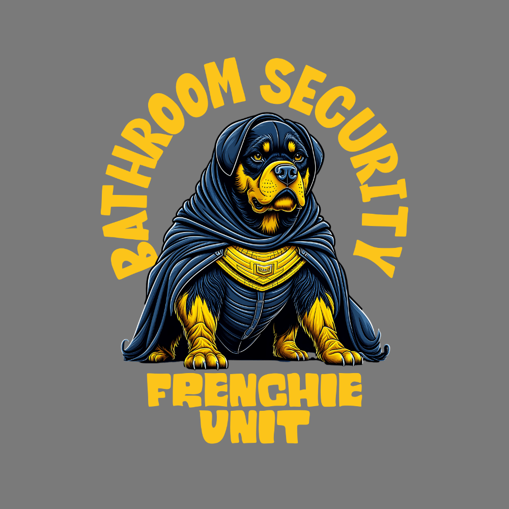 Bathroom Security Frenchie Unit Graphic Product
