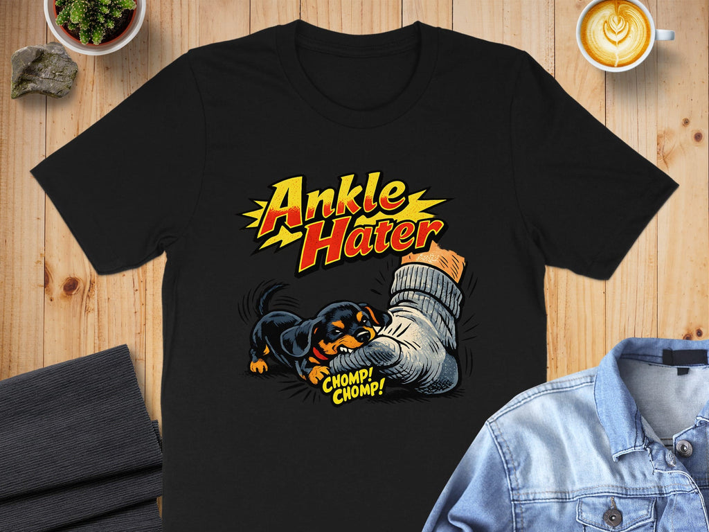 Ankle Hater Chomp Chomp Dog Graphic T-shirt