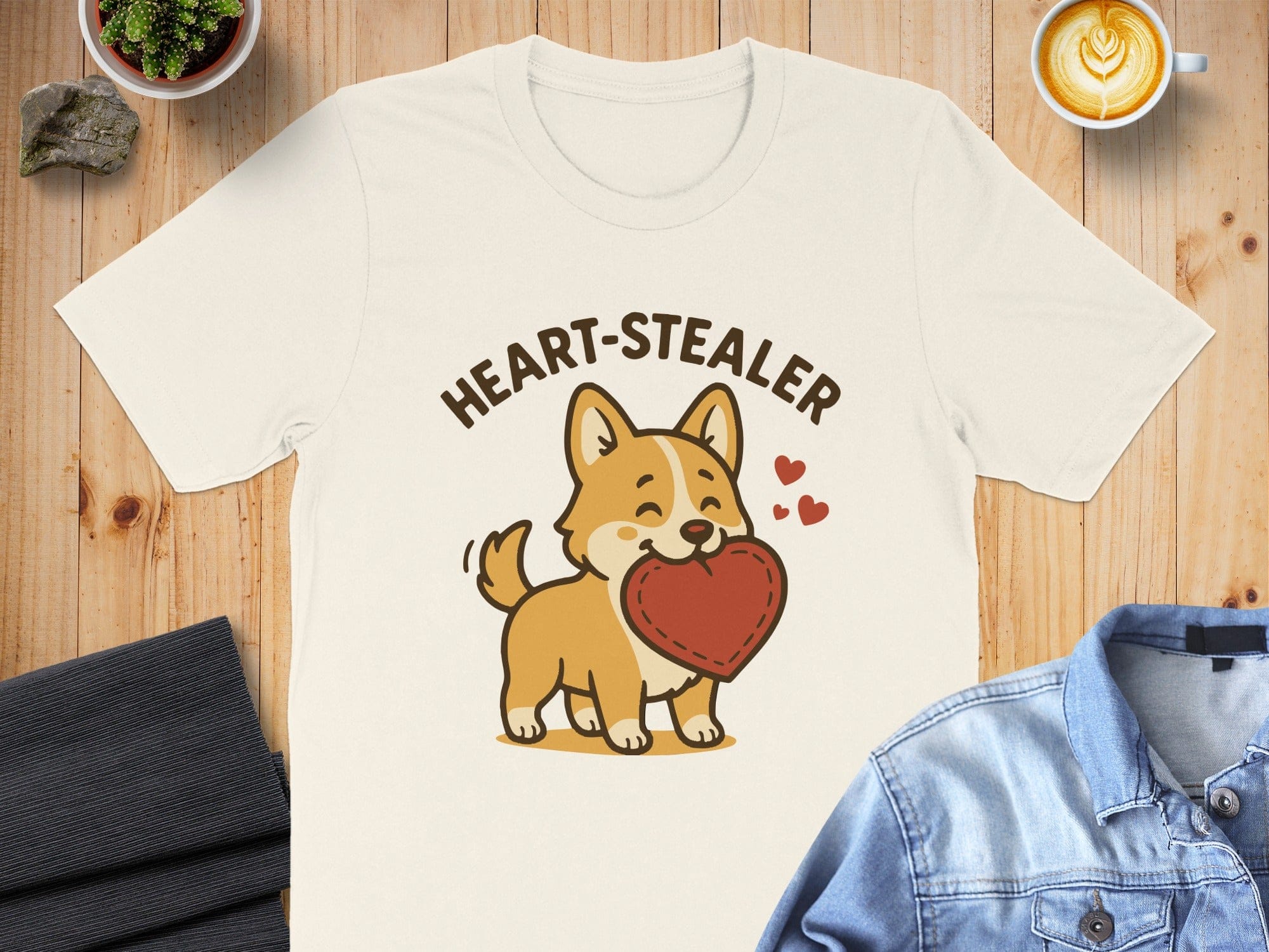 Heart-Stealer Cute Dog Graphic T-Shirt Product