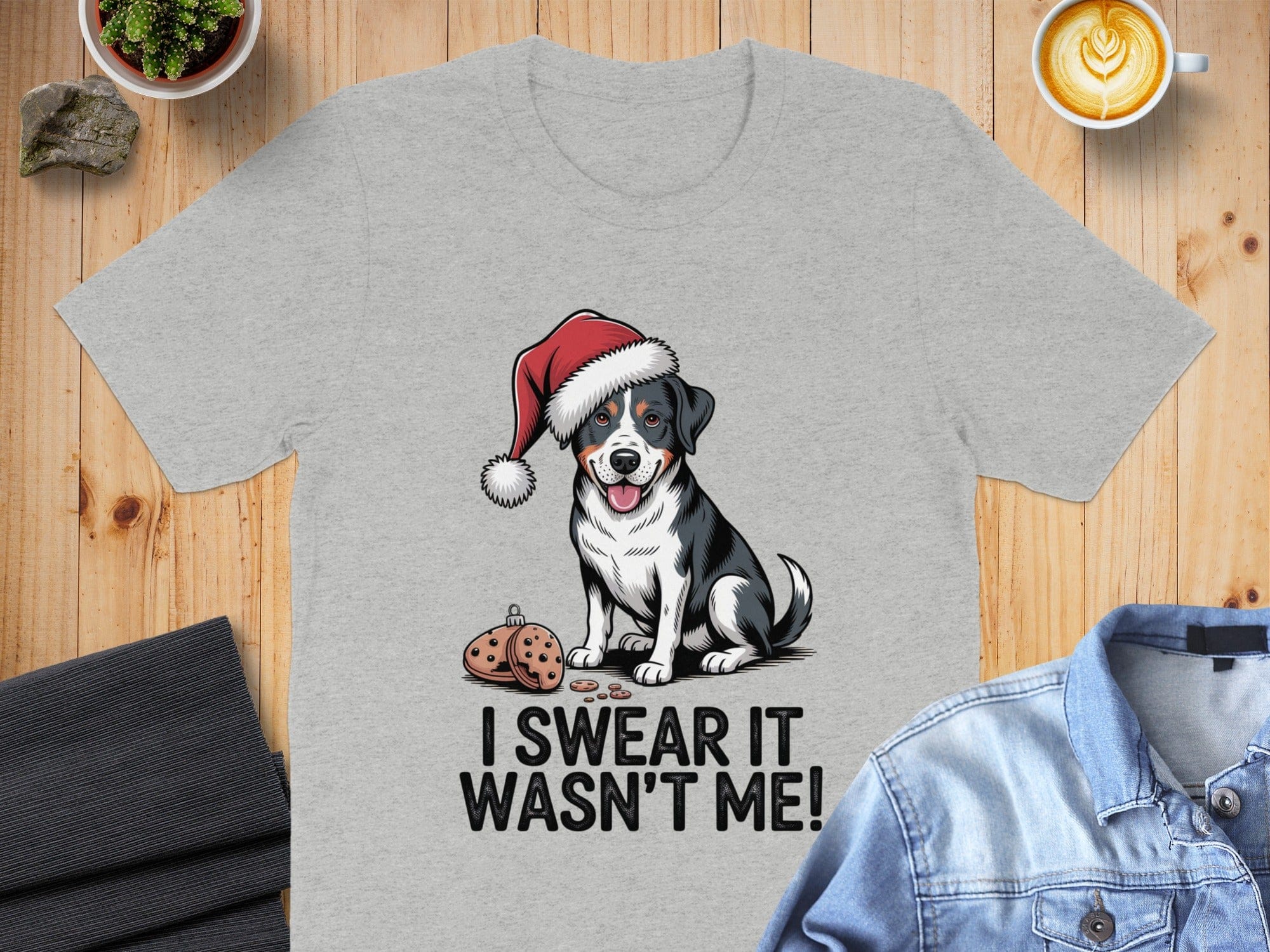 I Swear It Wasn't Me Funny Dog Holiday T-shirt
