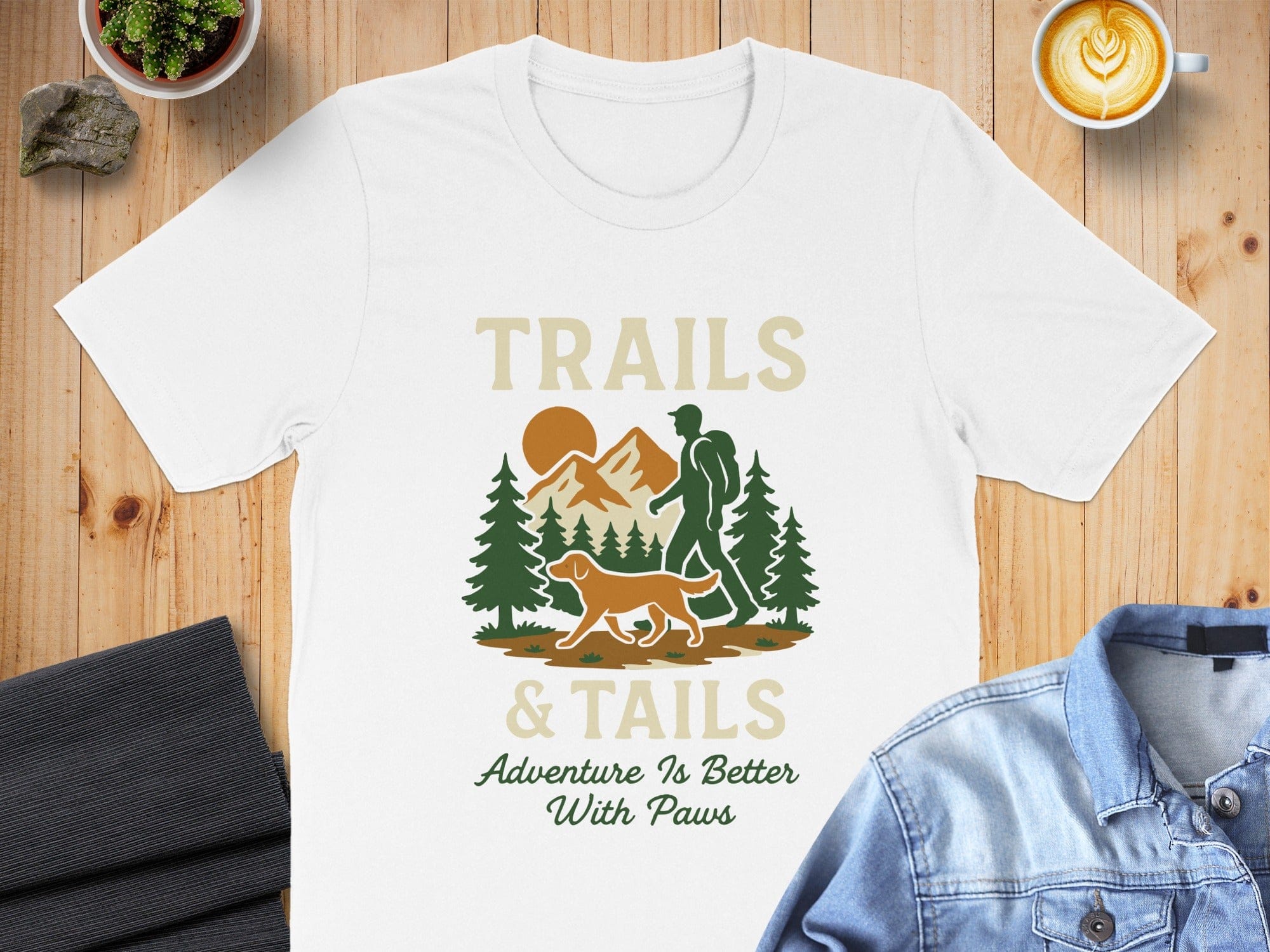 Trails and Tails Adventure Is Better With Paws T-Shirt
