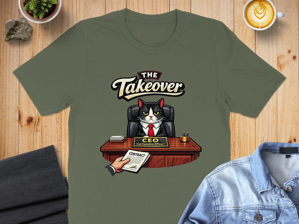 The Takeover CEO Cat Executive Officer Graphic Tee