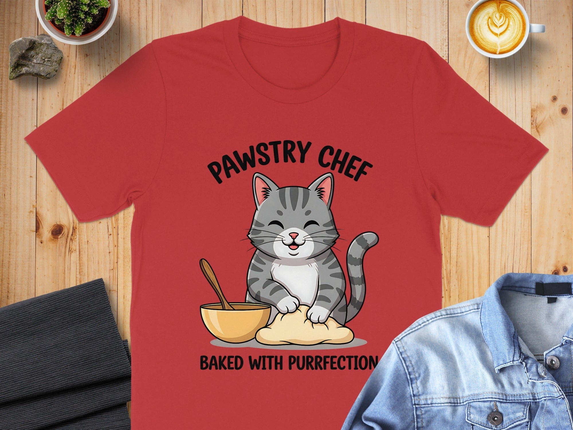 Pawstry Chef Baked With Purrfection T-shirt