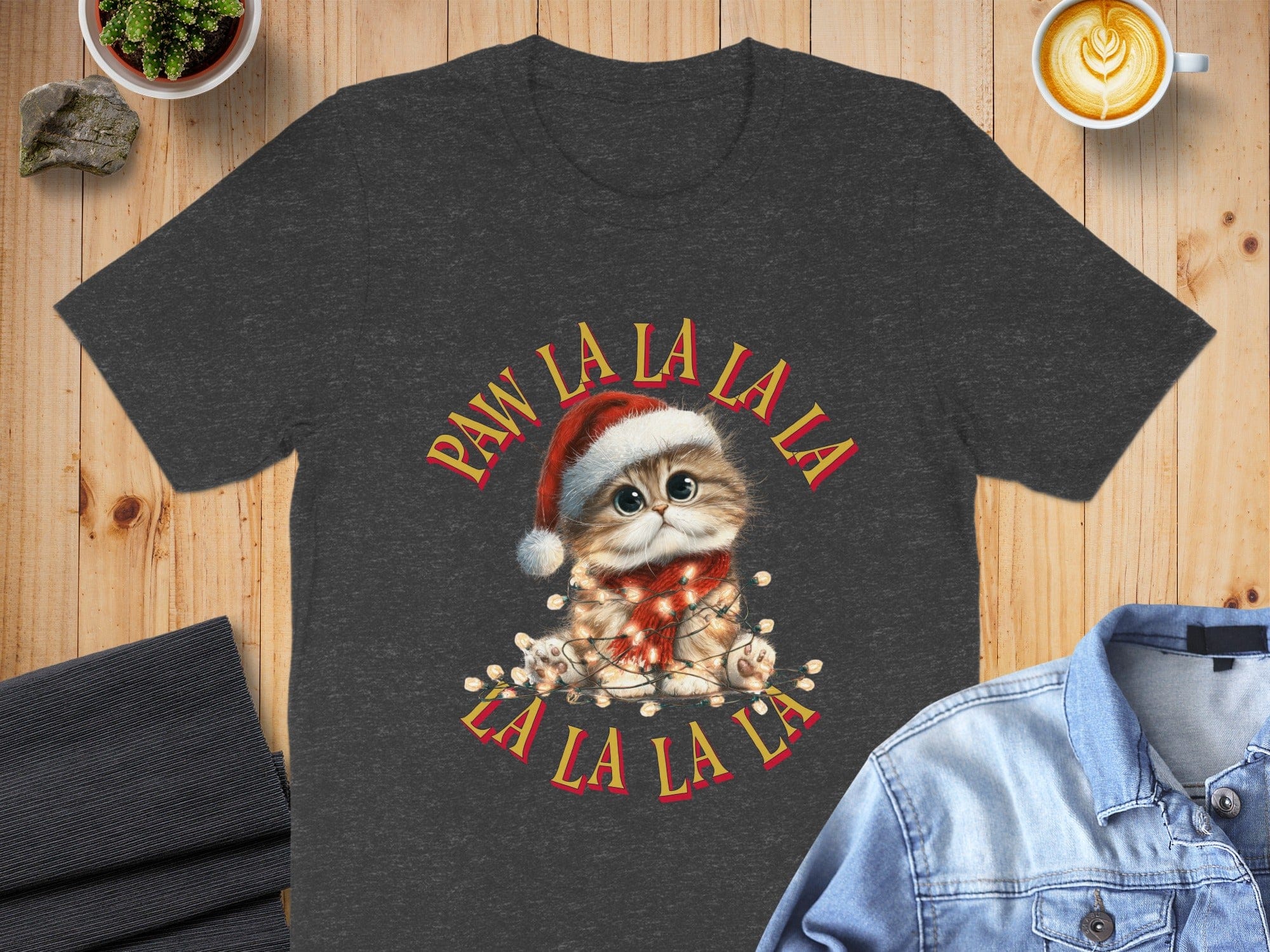 Paw La La La La La La La La Cat Christmas Shirt
