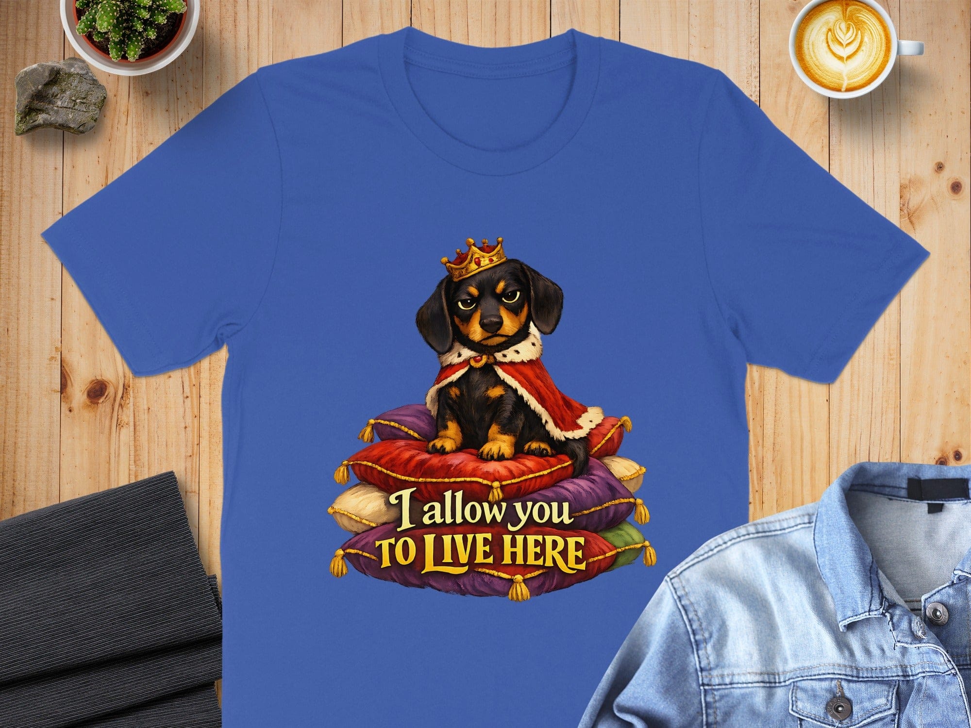 I Allow You to Live Here Royal Dog Graphic Shirt