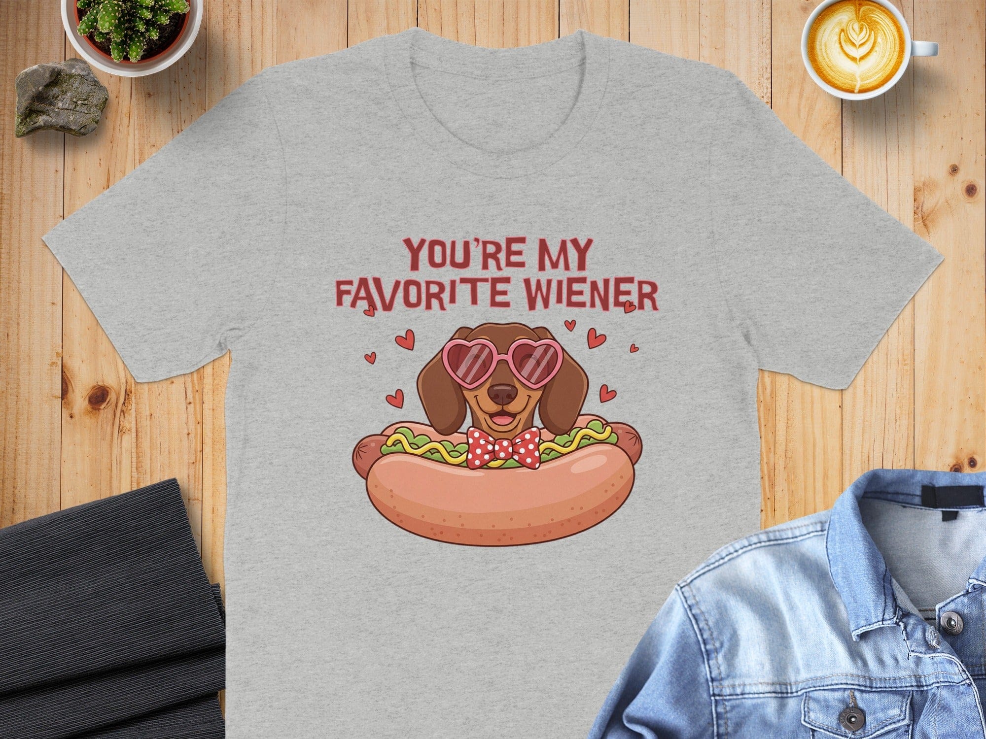 You're My Favorite Wiener Funny Dog Graphic T-shirt