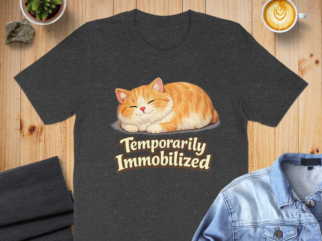Temporarily Immobilized Cute Sleeping Cat T-shirt
