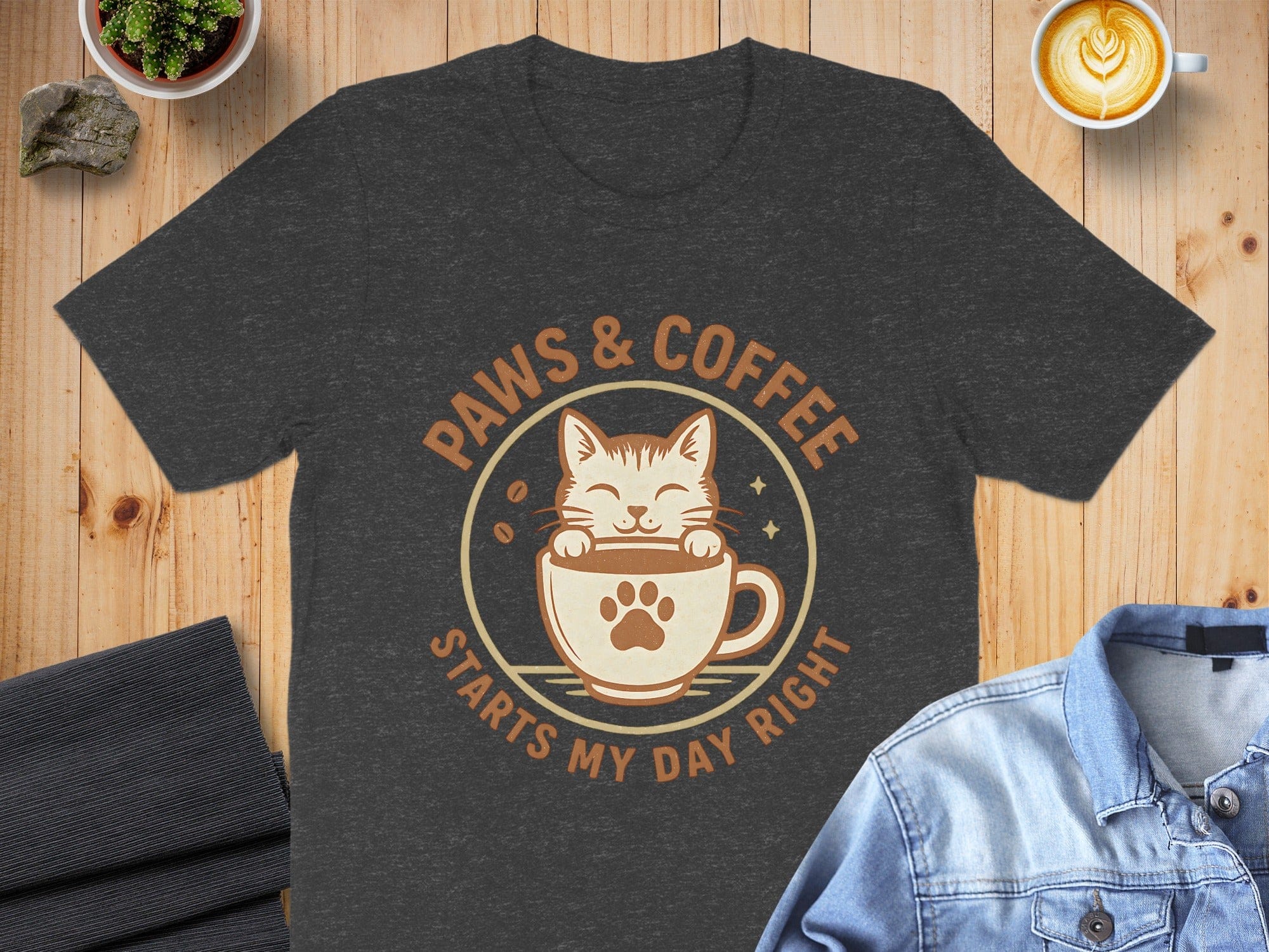 Paws and Coffee Starts My Day Right product