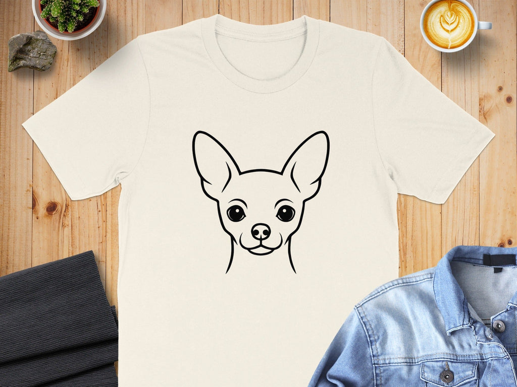 Chihuahua Face Graphic Design T-Shirt Product
