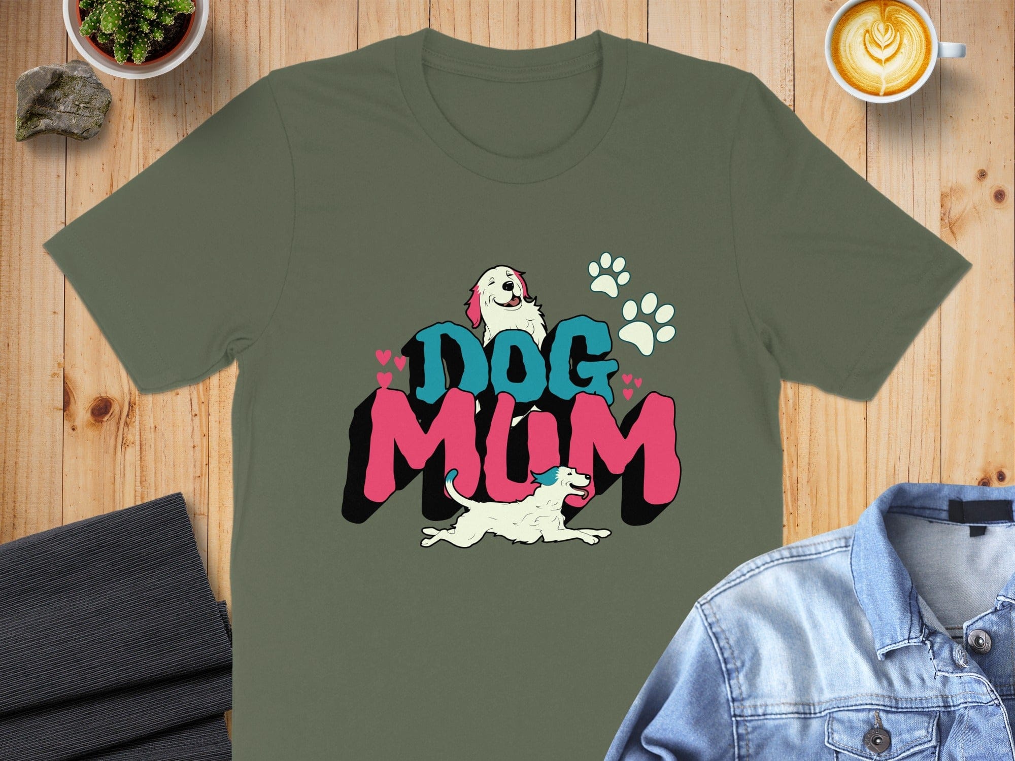 Dog Mum Graphic Tee Perfect for Pet Lovers