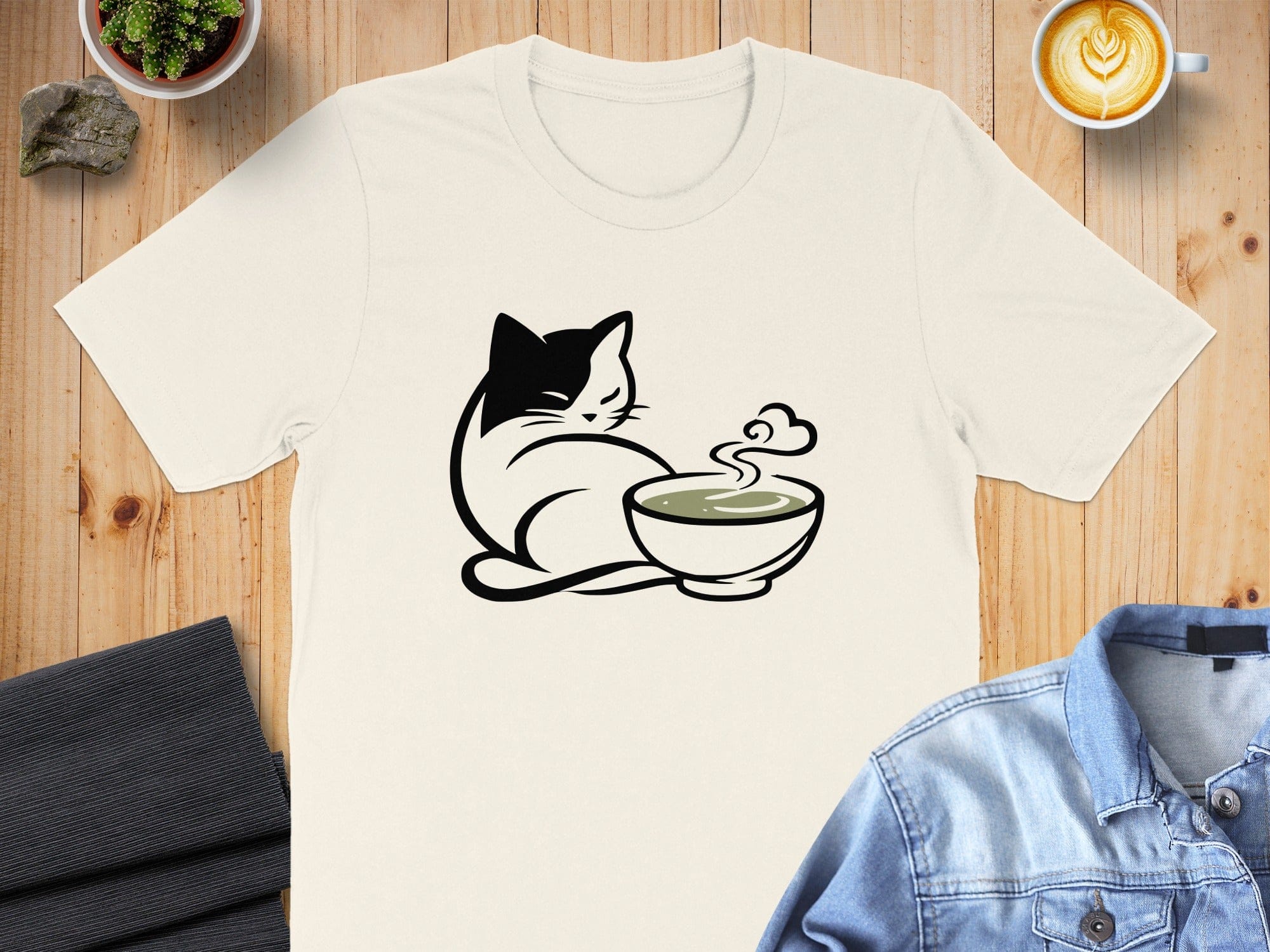 Cat With Matcha T-Shirt