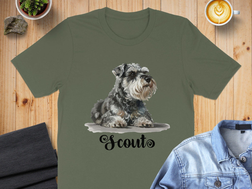 Scout Schnauzer Dog Graphic T-Shirt