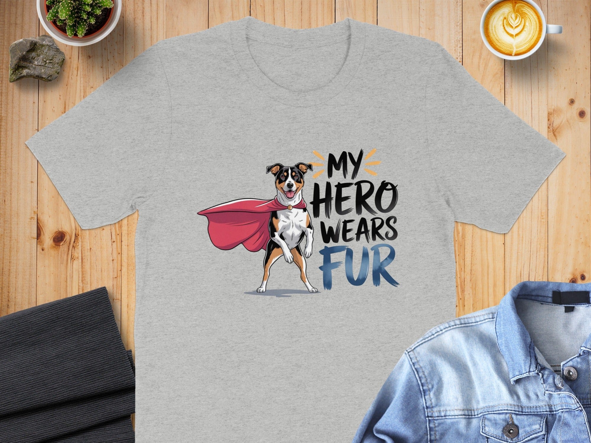 My Hero Wears Fur Graphic T-Shirt Product