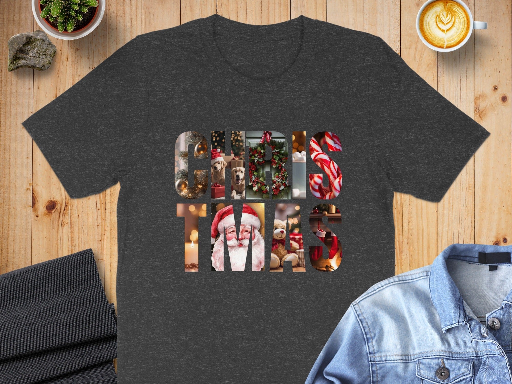 Christmas Joys Collage Graphic T-shirt product