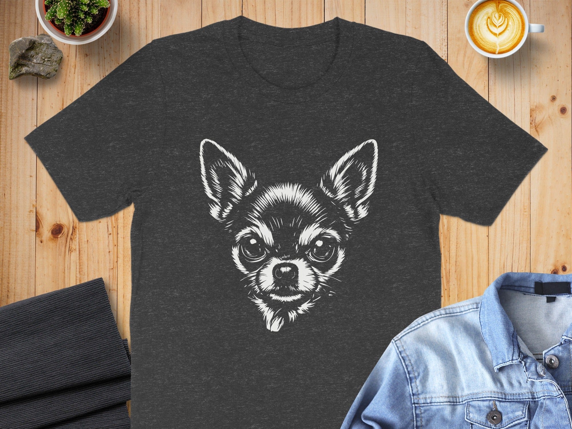 Adorable Chihuahua Dog Graphic Tee Shirt Design
