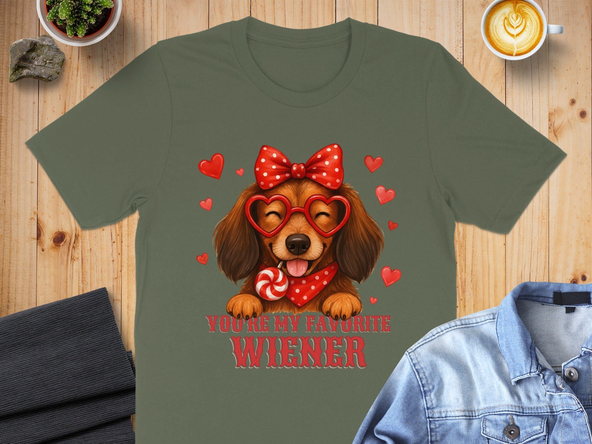 You're My Favorite Wiener Cute Dog Shirt Valentine's