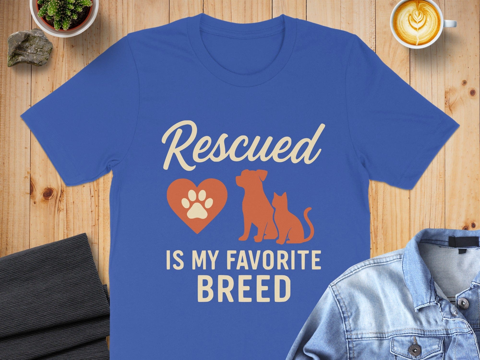 Rescued Is My Favorite Breed Graphic Tee