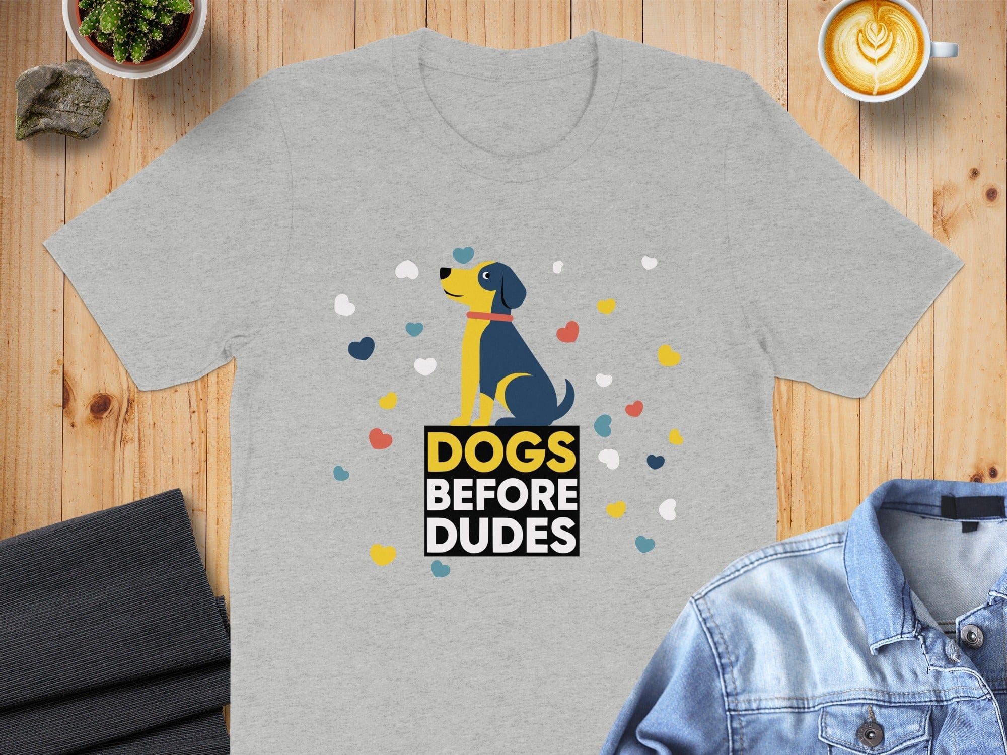 Dogs Before Dudes Graphic Tee Shirt Design