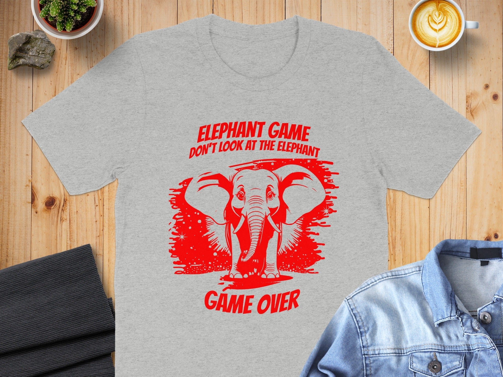 Elephant Game Don't Look At The Elephant Game Over Shirt