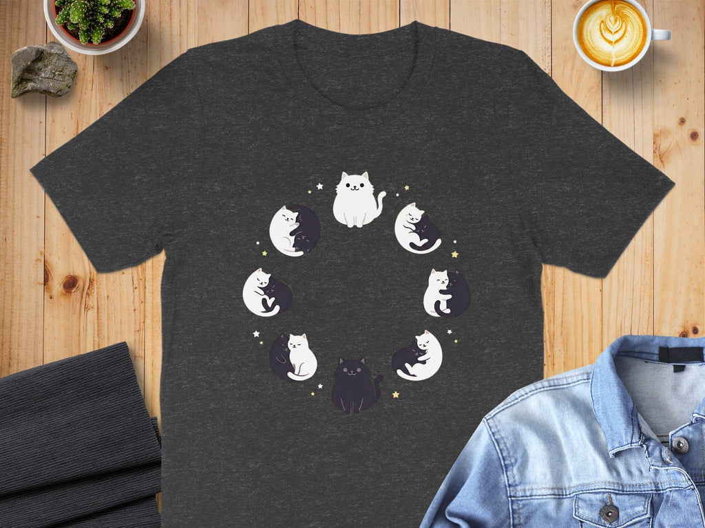 Cute Cycle of Cats Graphic T-Shirt Paw-some Shirt