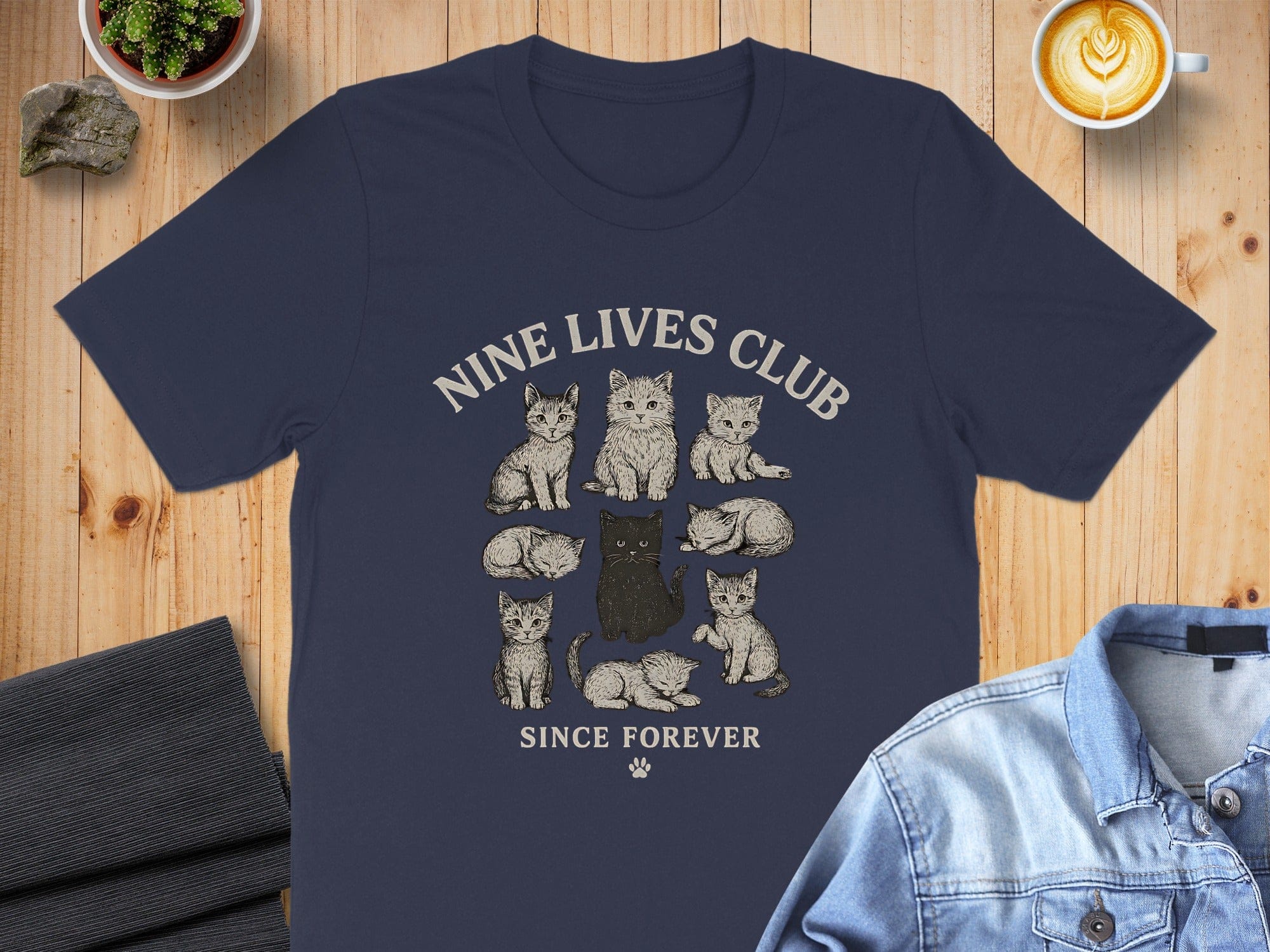 Nine Lives Club Since Forever Cat Lovers Shirt