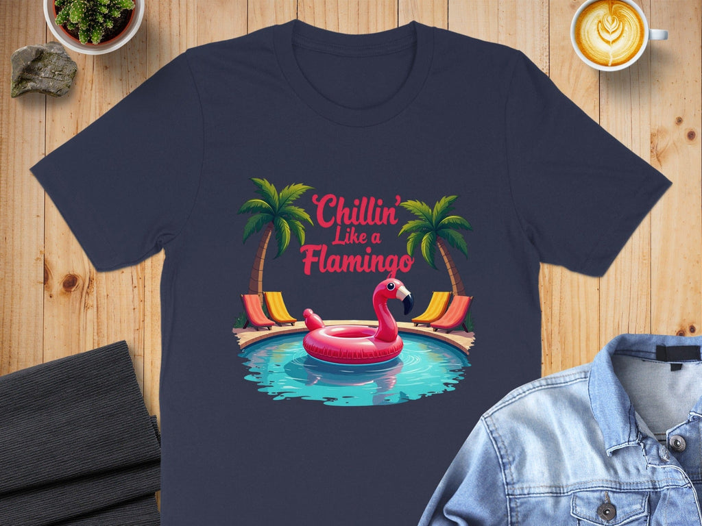Chillin Like a Flamingo Graphic Tee Shirt Product