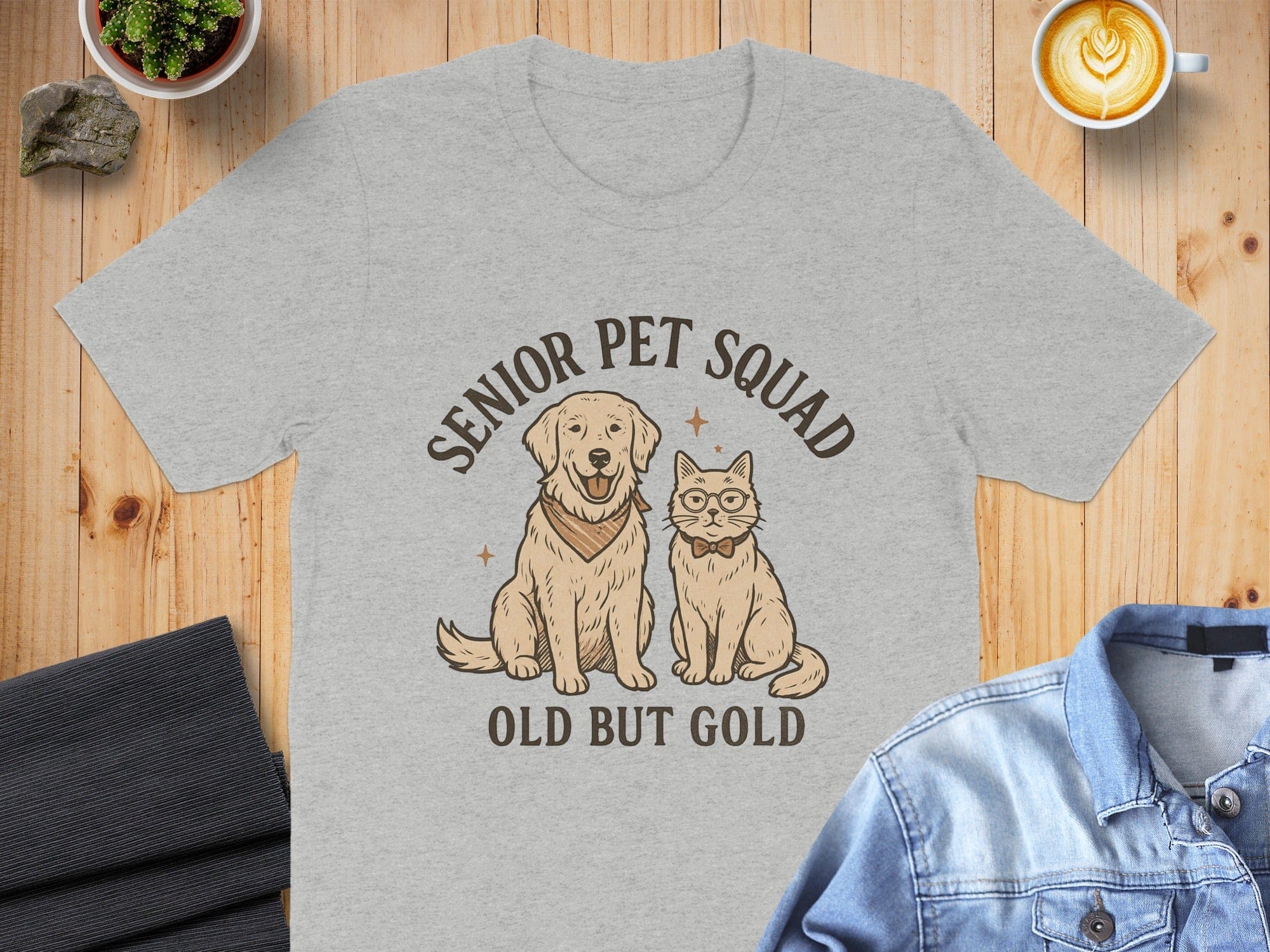 Senior Pet Squad Old But Gold T-shirt