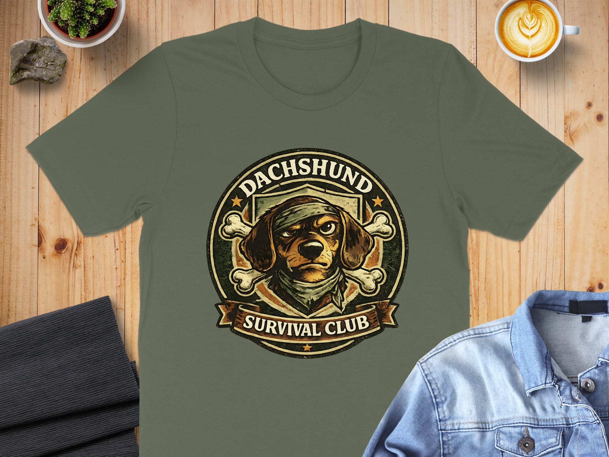 Dachshund Survival Club Graphic Tee for Dog Lovers