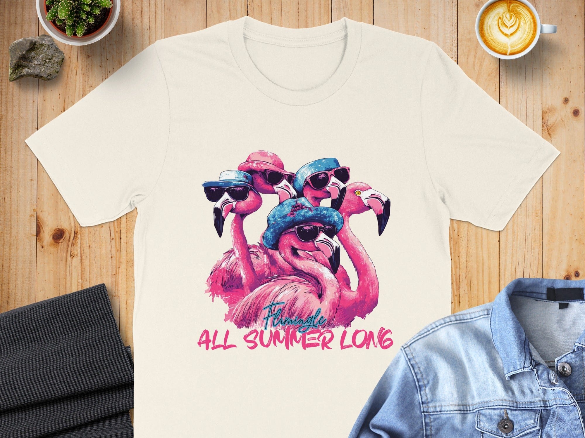 Flamingo All Summer Long Graphic T-shirt