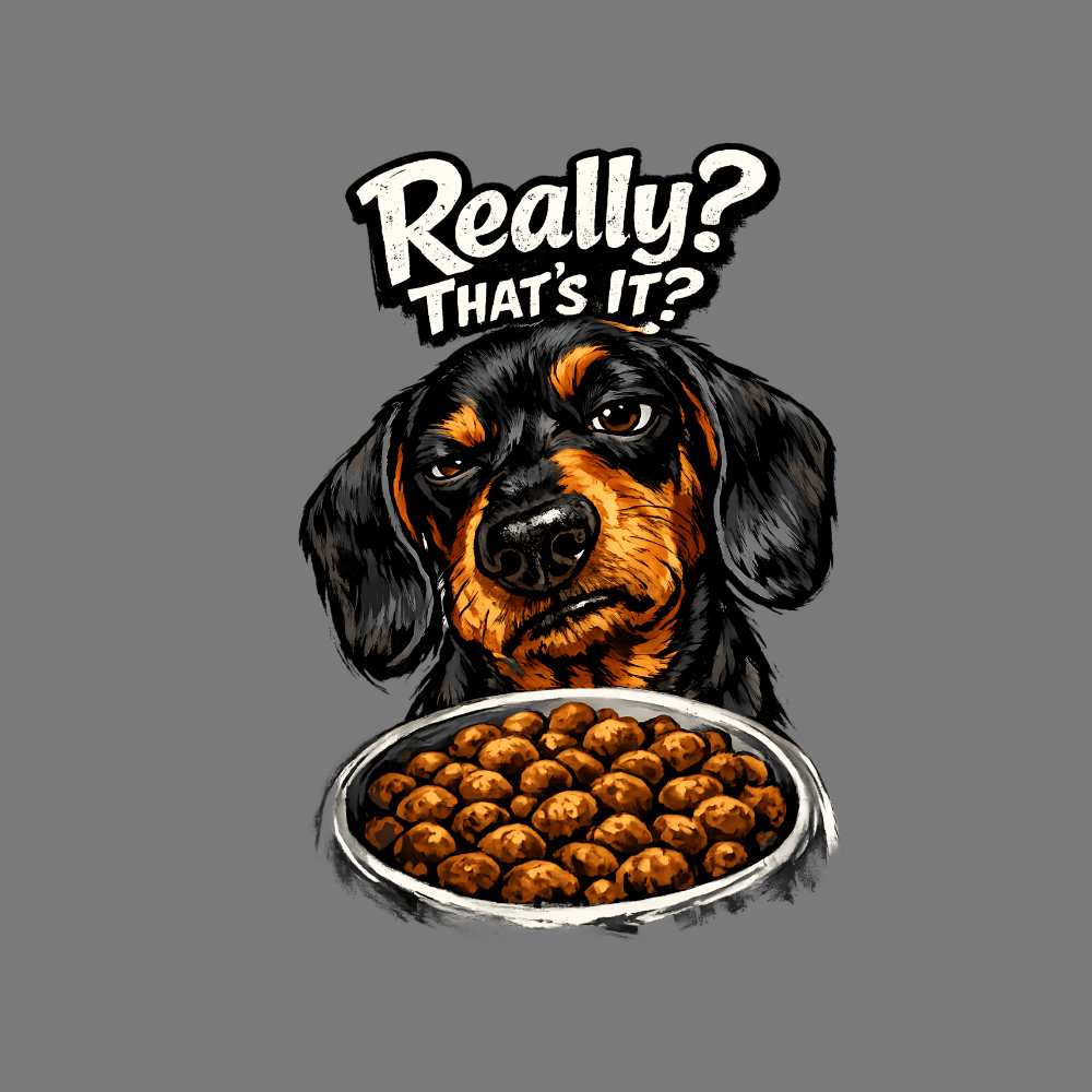 Really That's It Dog Food Bowl Graphic Print Design